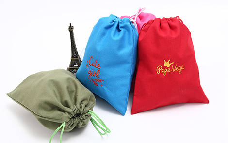 河源全棉帆布束口袋